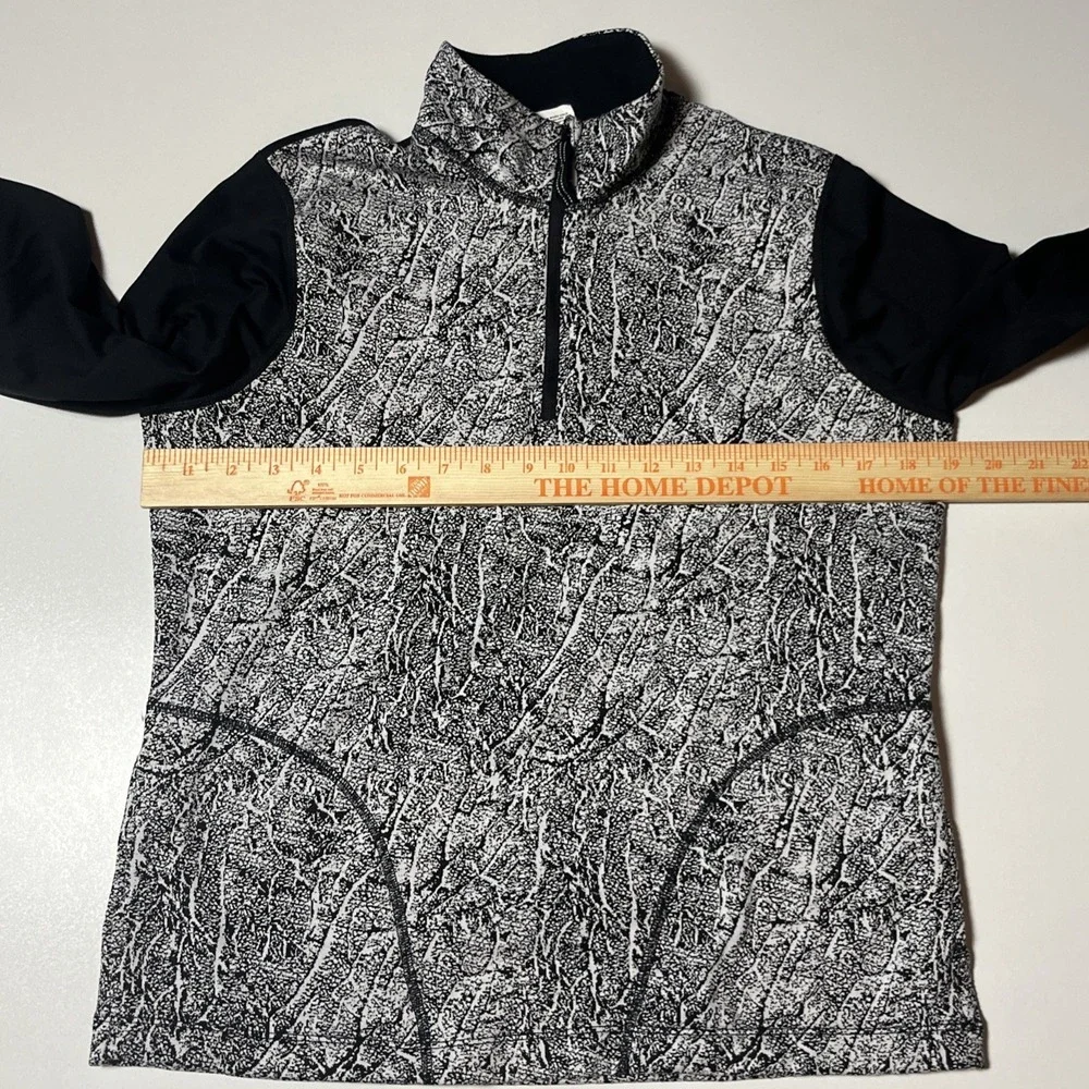 Avia Active Top & Legging Set Size M 8-10 Marbled Fleece Lined Athleisure Outfit